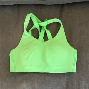 Lululemon neon green Sports Bra
